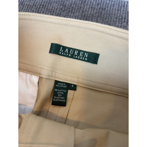 Lauren Ralph Lauren Skirt Green Tag Khaki Size 8 Womens EUC Buckles - Picture 4 of 8